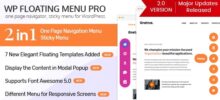 WP Floating Menu Pro One Page Navigator, Sticky Menu For WordPress