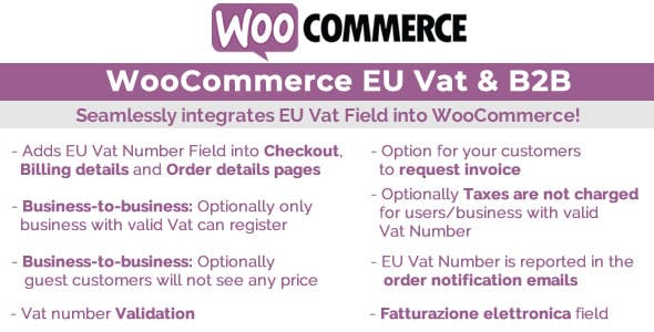 WooCommerce EuVat & B2B