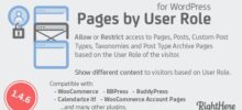 Pages By User Role For WordPress