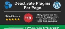 Deactivate Plugins Per Page