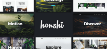 Honshi WordPress Simple Portfolio Theme
