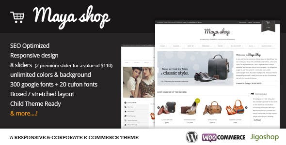 MayaShop A Flexible Responsive E Commerce Theme