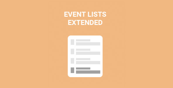 EventOn Events Lists Extended Addon
