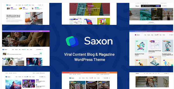 Saxon Viral Content Blog Magazine Theme
