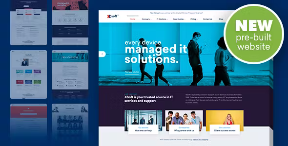 Nanosoft IT Solutions and Services Theme