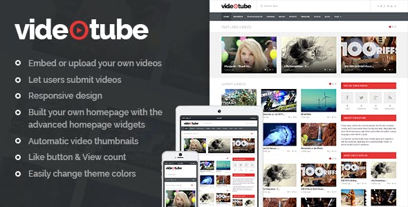 VideoTube A Responsive Video WordPress Theme