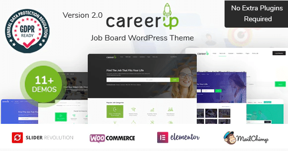 CareerUp Job Board WordPress Theme