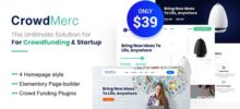 Crowdmerc Crowdfunding Startup Fundraising WordPress Theme