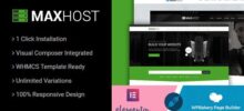 MaxHost Web Hosting, WHMCS And Corporate Business WordPress Theme With WooCommerce