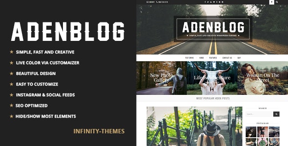 Aden WordPress Blog Theme