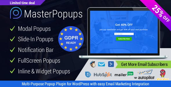 Master Popups Wordpress Plugin