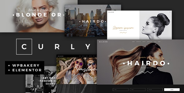 Curly Hairdressers and Hair Salons Theme
