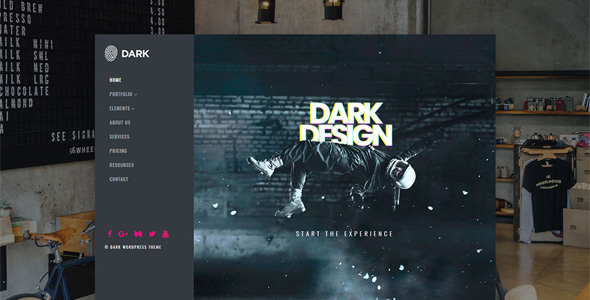 Visual Mode Dark Wordpress Theme