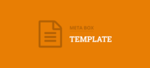 Meta Box Template Extension