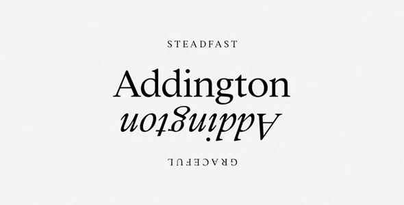 Addington CF Font by Connary Fagen