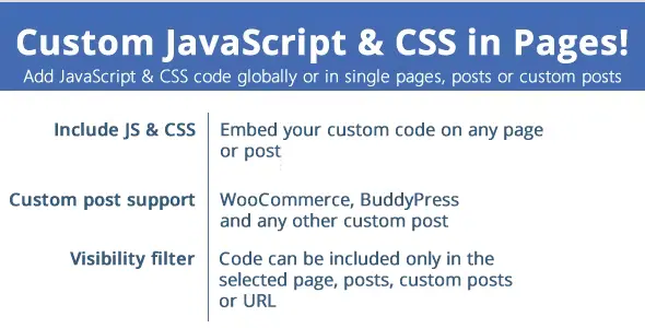 Custom JavaScript and CSS in Pages