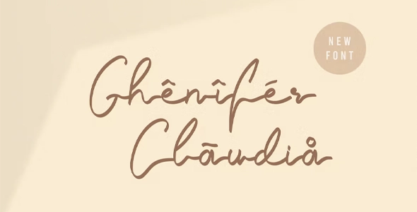 Ghenifer Claudia Premium Font