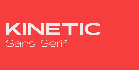 Kinetic Typeface Premium Font