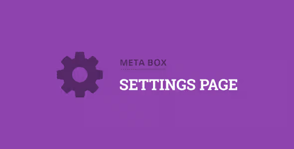 MB Settings Page Extension