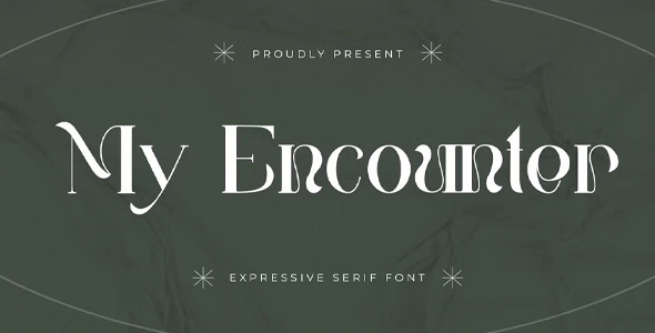 My Encounter Expressive Serif Font