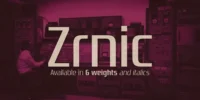 Zrnic Font Family by Typodermic