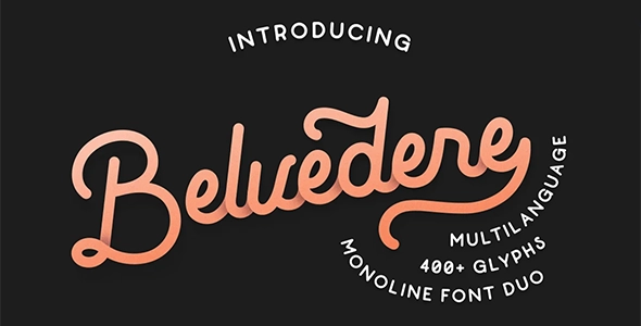 Belvedere Monoline Premium Font
