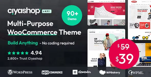 CiyaShop MultiPurpose WooCommerce Theme