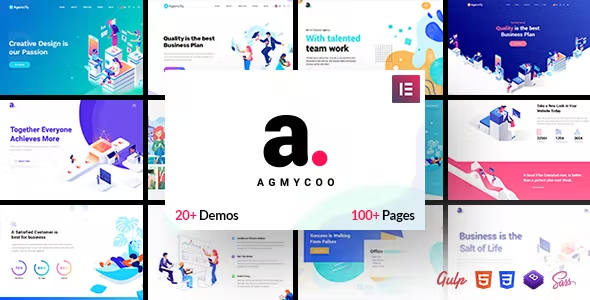 Agmycoo Isometric Agency Wordpress Theme