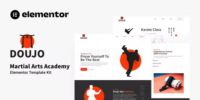 Doujo Martial Arts Academy Elementor Template Kit