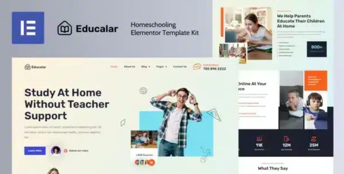 Educalar Homeschooling Elementor Template Kit