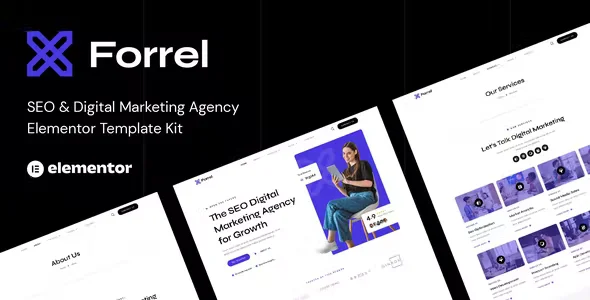 Forrel SEO and Digital Agency Elementor Template Kit