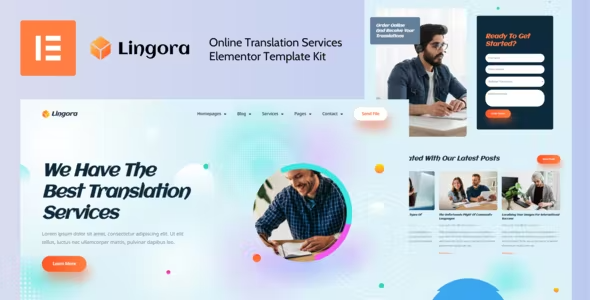 Lingora Translation Services Elementor Template Kit