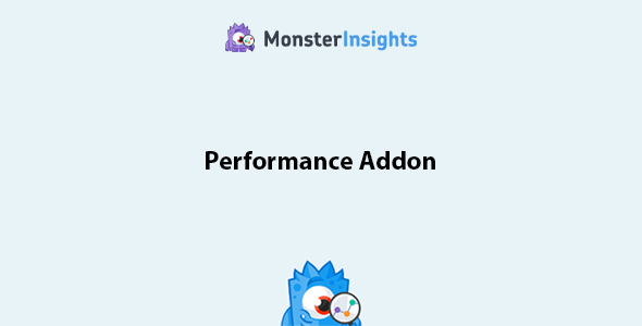 MonsterInsights Performance Addon