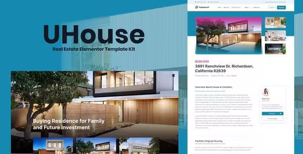 UHouse Real Estate Elementor Template Kit