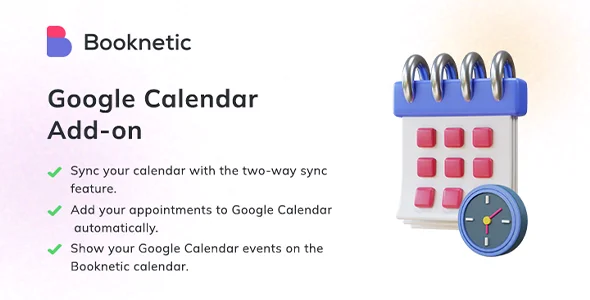 Booknetic Google Calendar Integration Addon