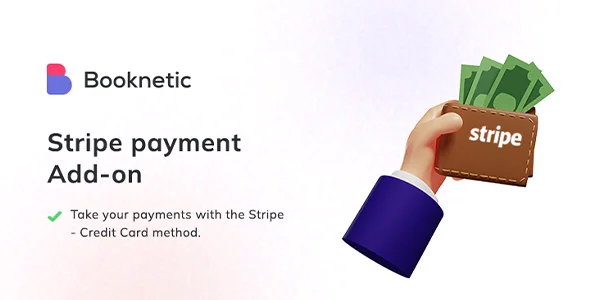 Booknetic Stripe Payment Gateway Addon
