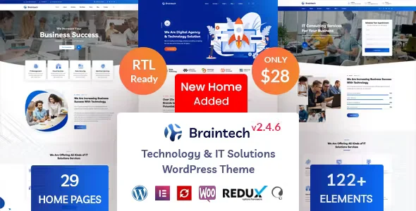 Braintech Technology and IT Solutions Theme