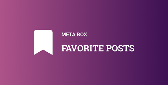 Meta Box Favorite Posts