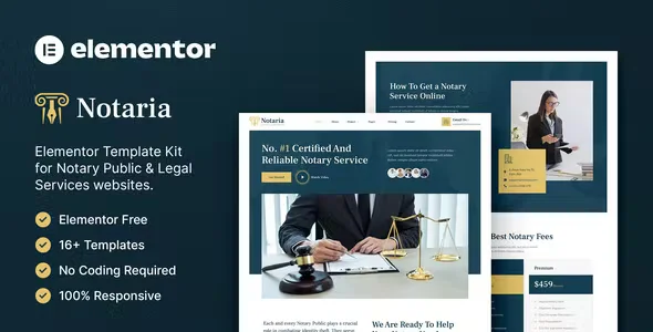 Notaria Legal Services Elementor Template Kit