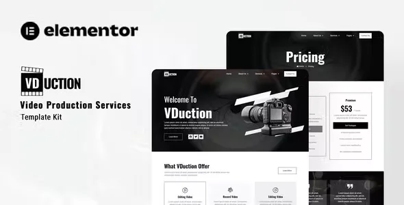 VDuction Video Production Elementor Template Kit