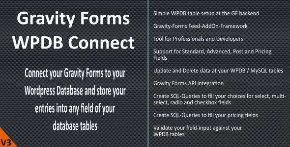 Gravity Forms WPDB MySQL Connect