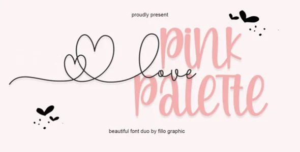 Love Pink Pallet Premium Font