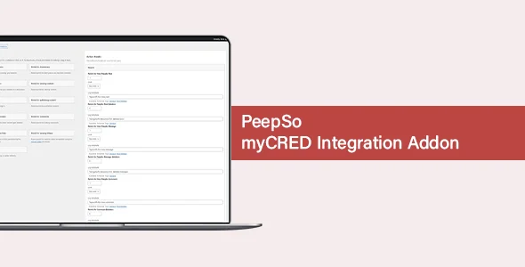 PeepSo myCRED Integration Addon