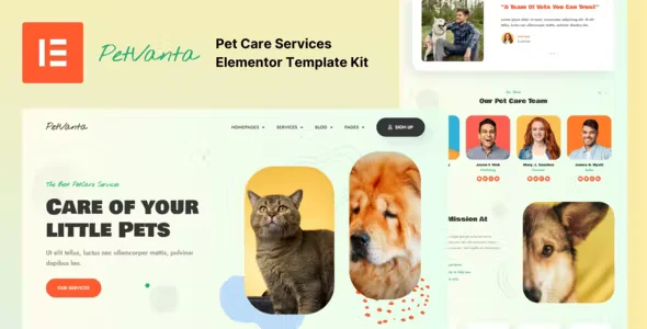 Petvanta Pet Care Elementor Template Kit