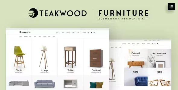 Teakwood Shop Elementor Template Kit