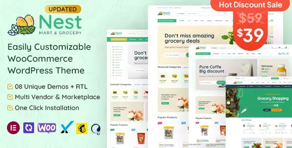 Nest Grocery Store WooCommerce Theme