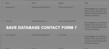 Contact Form 7 Save To Database CSV PDF