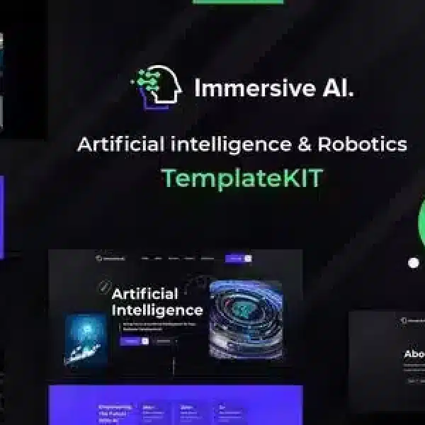 ImmersiveAI Robotics Elementor Template Kit