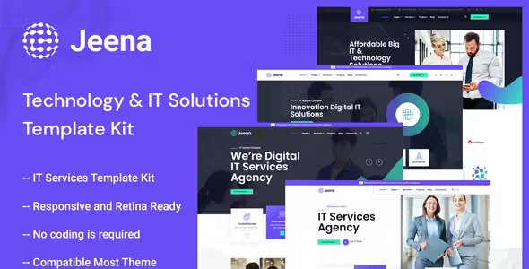 Jeena Technology and IT Elementor Template Kit