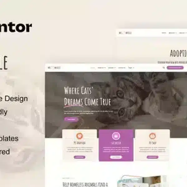 MeowVille Animal Shelter Elementor Template Kit